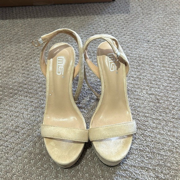NUDE heels size 35-35.5 high 12cm - Picture 1 of 5